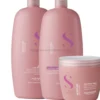 Alfaparf Semi Di Lino Moisture - zestaw nawilżający włosy szampon i odżywka 2x1000ml + maska 500ml