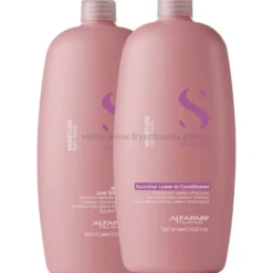 Alfaparf Semi Di Lino Moisture - zestaw nawilżający włosy szampon i odżywka 2x1000ml