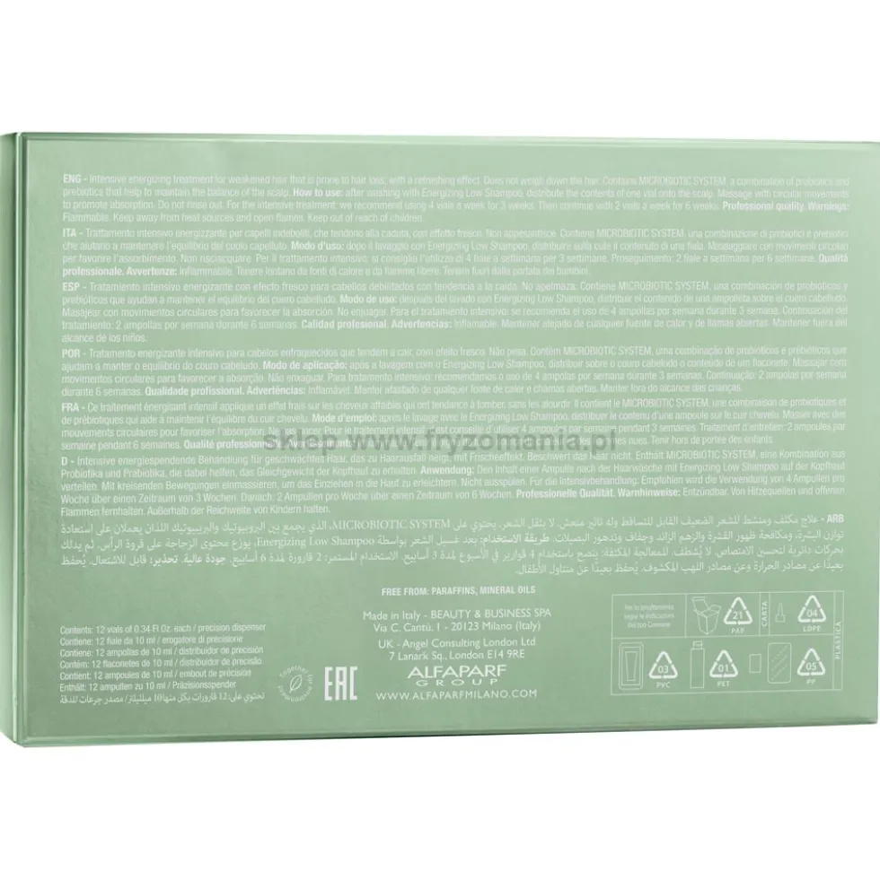 Alfaparf Semi Di Lino SCALP CARE Energizing lotion przeciw wypadaniu włosów 12 x 10ml