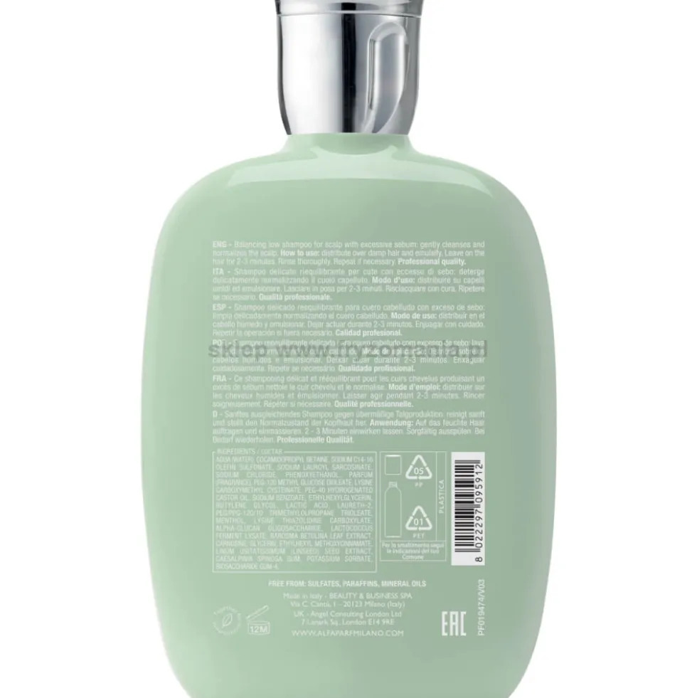Alfaparf Semi Di Lino SCALP CARE Balancing szampon do włosów przetłuszczających się 250ml