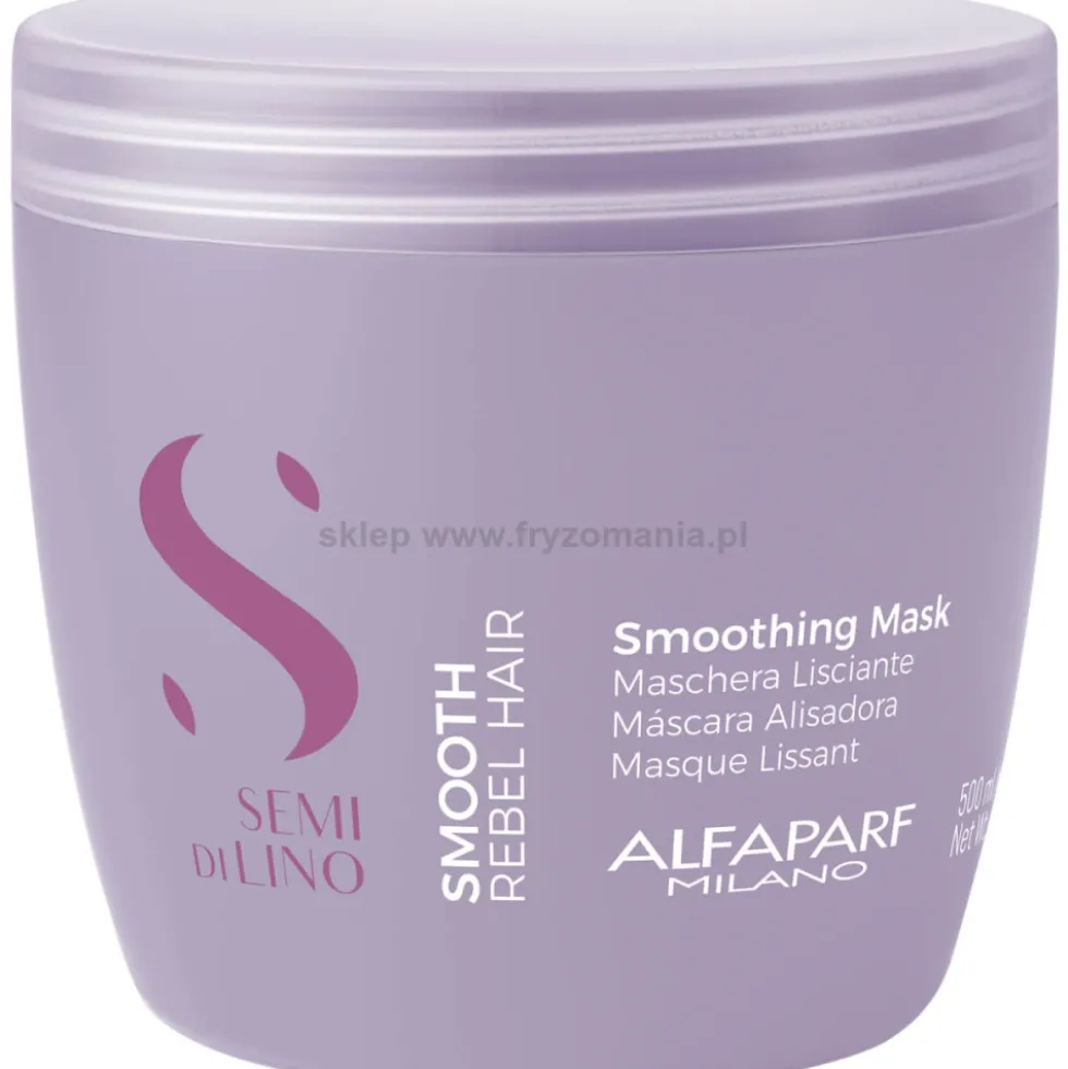 Alfaparf Semi Di Lino Smooth Maska wygładzająca do włosów niezdyscyplinowanych 500ml