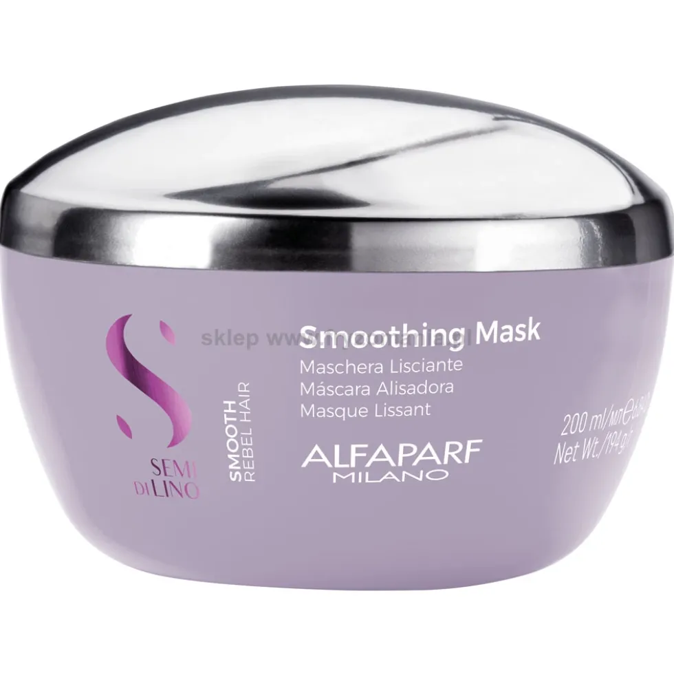 Alfaparf Semi Di Lino Smooth Maska wygładzająca do włosów niezdyscyplinowanych 200ml
