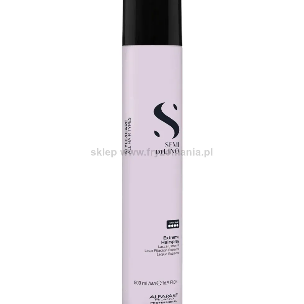 Alfaparf Semi Di Lino Style&Care Extreme Lakier do włosów, bardzo mocny 500ml