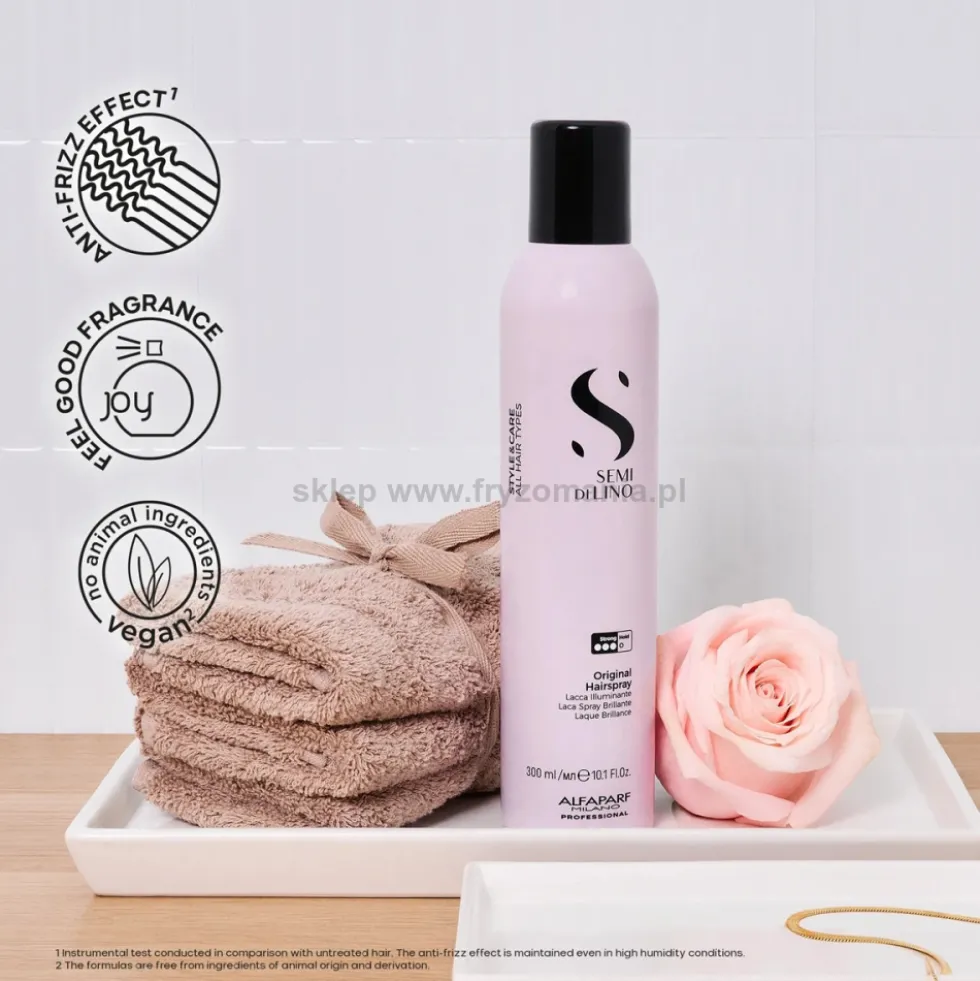 Alfaparf Semi Di Lino Style&Care Original Lakier do włosów, mocny 300ml
