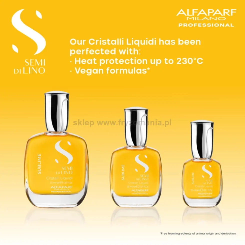 Alfaparf Semi Di Lino SUBLIME Cristalli Liquidi Serum rozświetlające do włosów 15ml