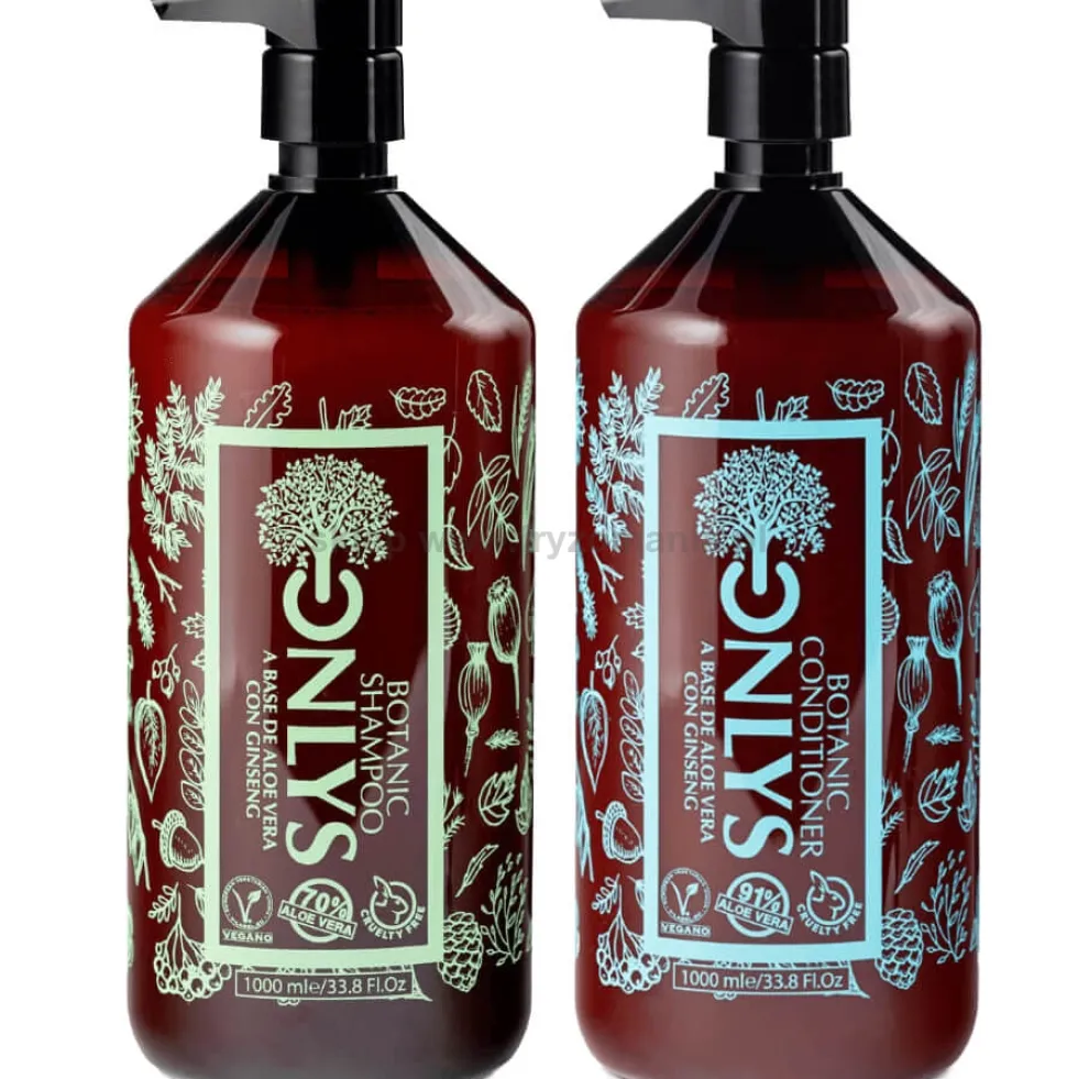 Alterlook Onlys Botanic Care - zestaw głęboko nawilżający włosy szampon 1000ml i odżywka 1000ml
