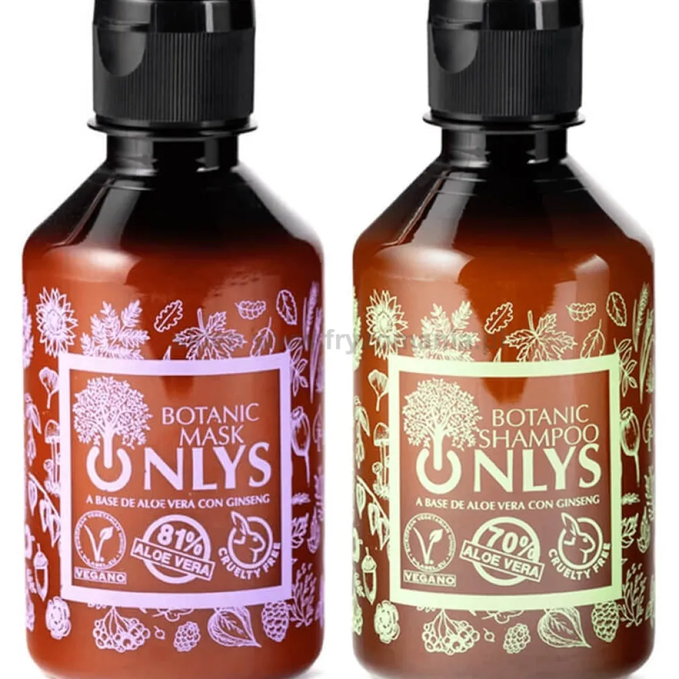 Alterlook Onlys Botanic Care - zabieg nawilżający i odżywiający na włosy, szampon i maska 2x250ml