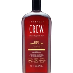 American Crew 3 in 1 Ginger&Tea Szampon, odżywka i żel pod prysznic w jednym kosmetyku 1000ml