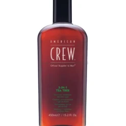 American Crew 3 in 1 Tea Tree Szampon, odżywka i żel pod prysznic 450ml