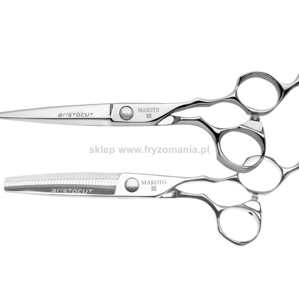 Aristocut Inspiration Makoto Offset - zestaw nożyczki fryzjerskie 6.5" + degażówki 6.0" 35T