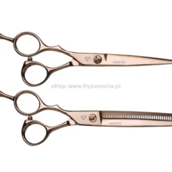 Aristo Diamond D3 Sunset Left Offset zestaw nożyczki 5.5" + degażówki fryzjerskie 5.5" 40T dla leworęcznych