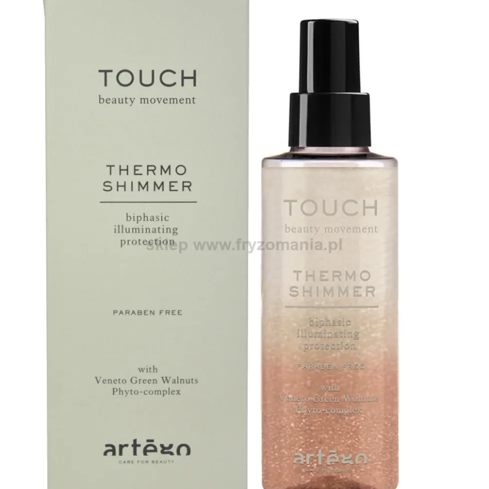 Artego Touch Thermo Shimmer, spray dwufazowy termoochronny do włosów 150ml