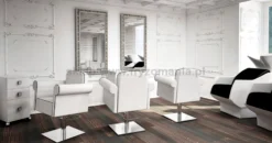 Ayala Art Deco Fotel fryzjerski na pompie hydraulicznej z możliwością wyboru podstawy