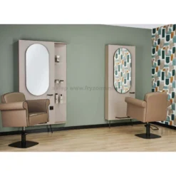 Ayala Art Deco Fotel fryzjerski na pompie hydraulicznej z możliwością wyboru podstawy