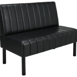 Ayala Barber Andy Sofa do poczekalni fryzjerskiej czarna, dostępna w 48h