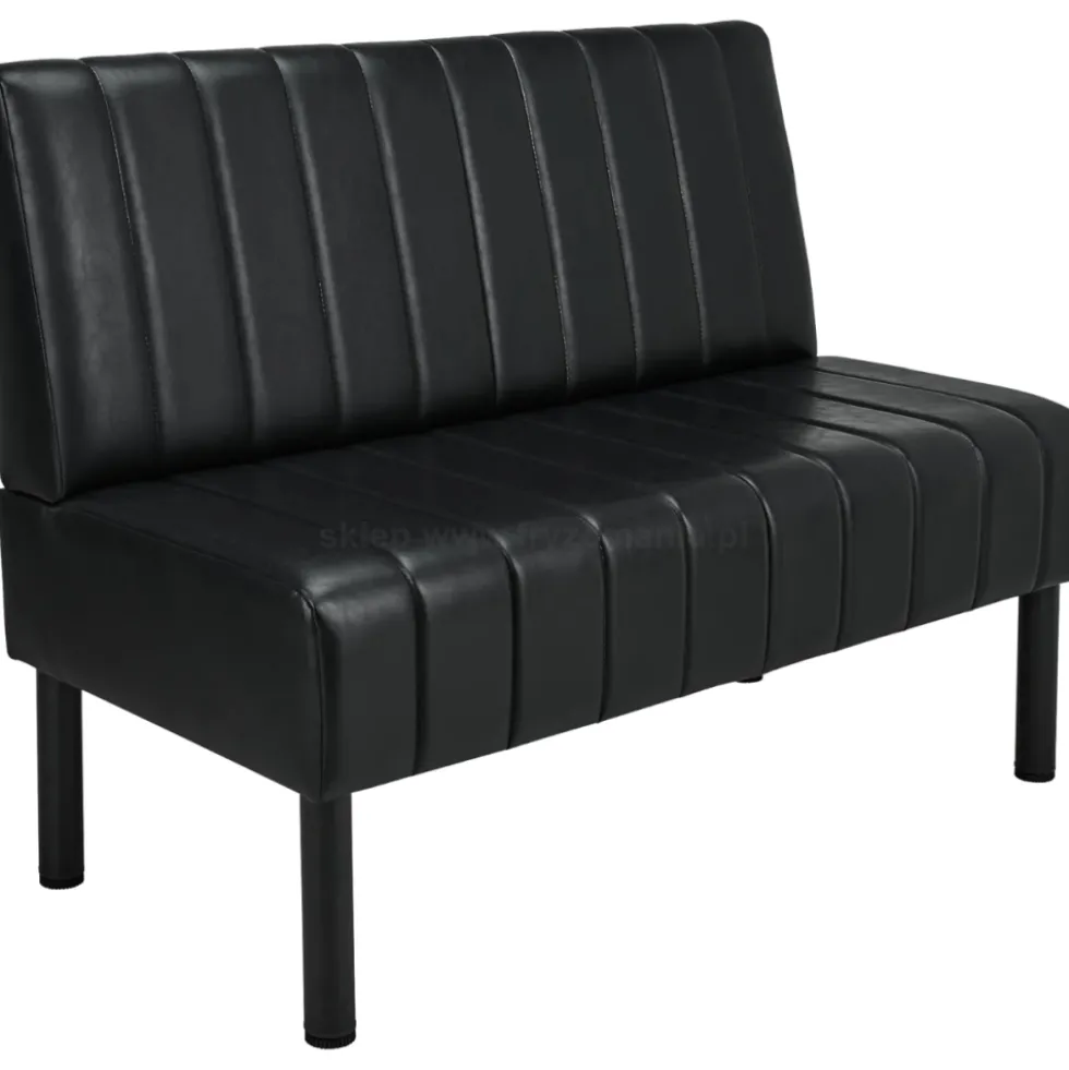 Ayala Barber Andy Sofa do poczekalni fryzjerskiej czarna, dostępna w 48h