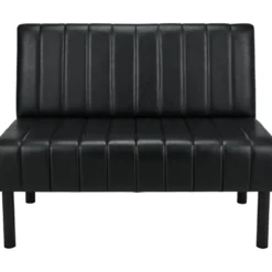 Ayala Barber Andy Sofa do poczekalni fryzjerskiej czarna, dostępna w 48h