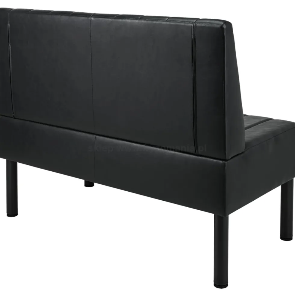 Ayala Barber Andy Sofa do poczekalni fryzjerskiej czarna, dostępna w 48h