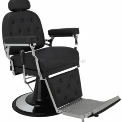 Ayala Barber Jazz Fotel barberski czarny matowy, dostępny w 48h