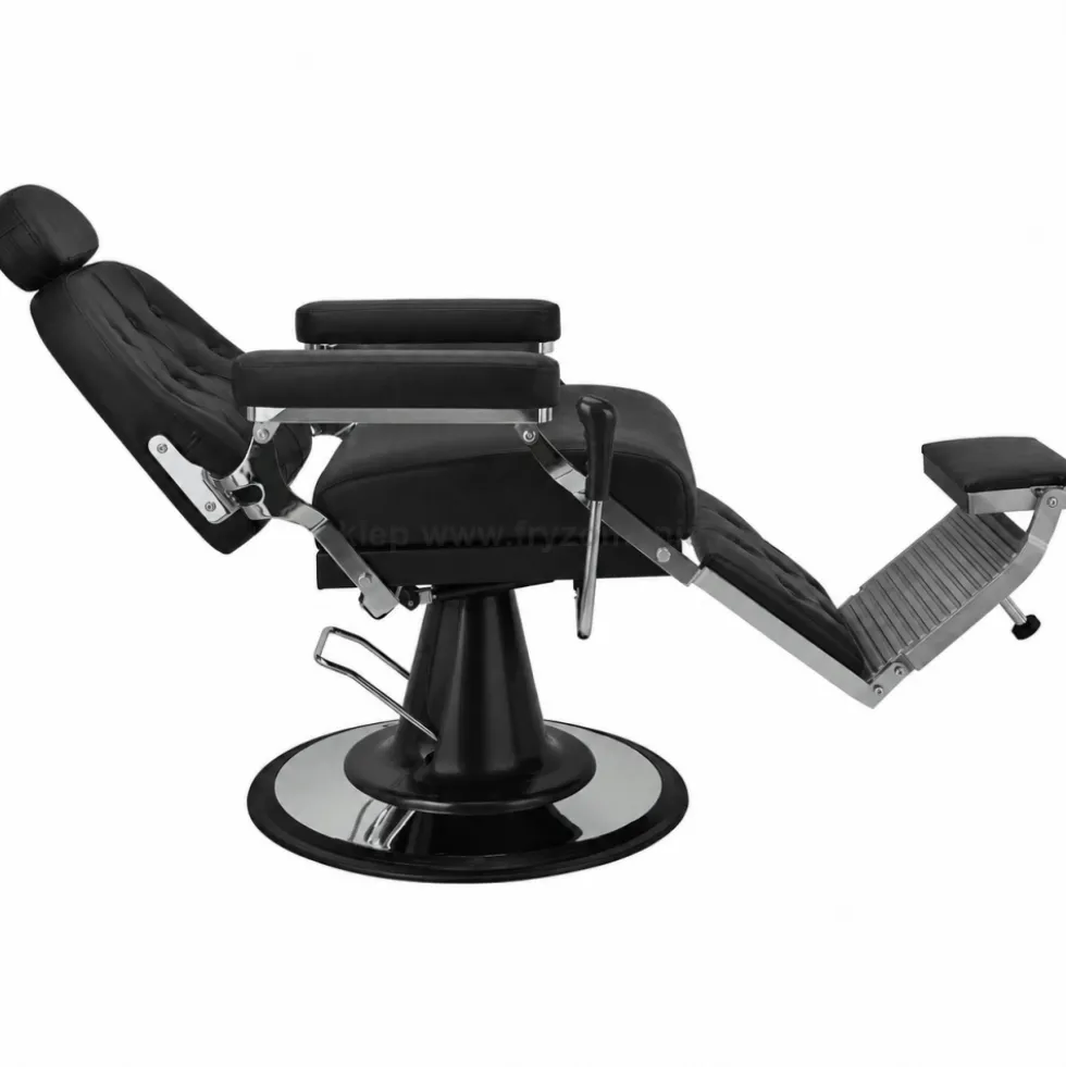 Ayala Barber Jazz Fotel barberski czarny matowy, dostępny w 48h