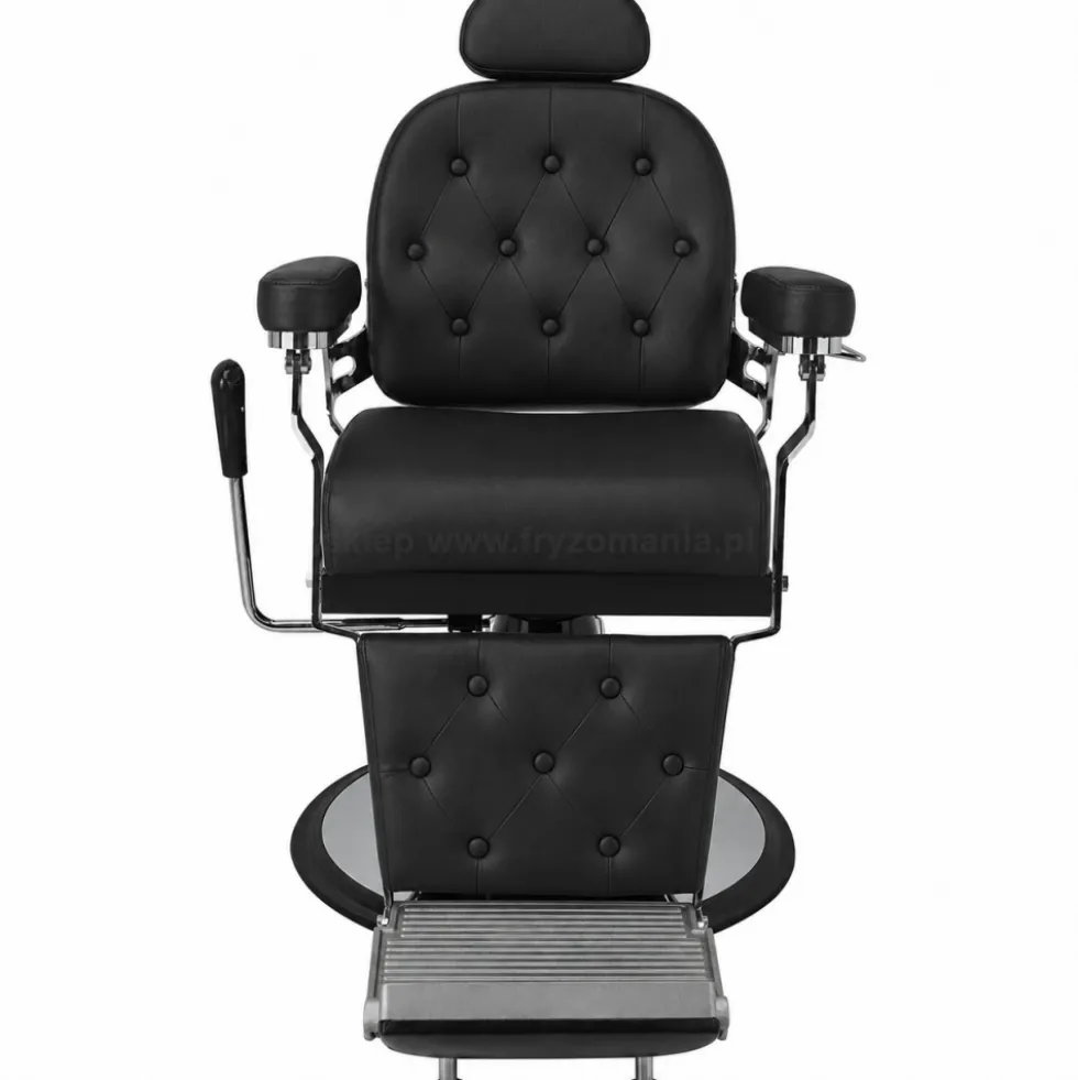 Ayala Barber Jazz Fotel barberski czarny matowy, dostępny w 48h