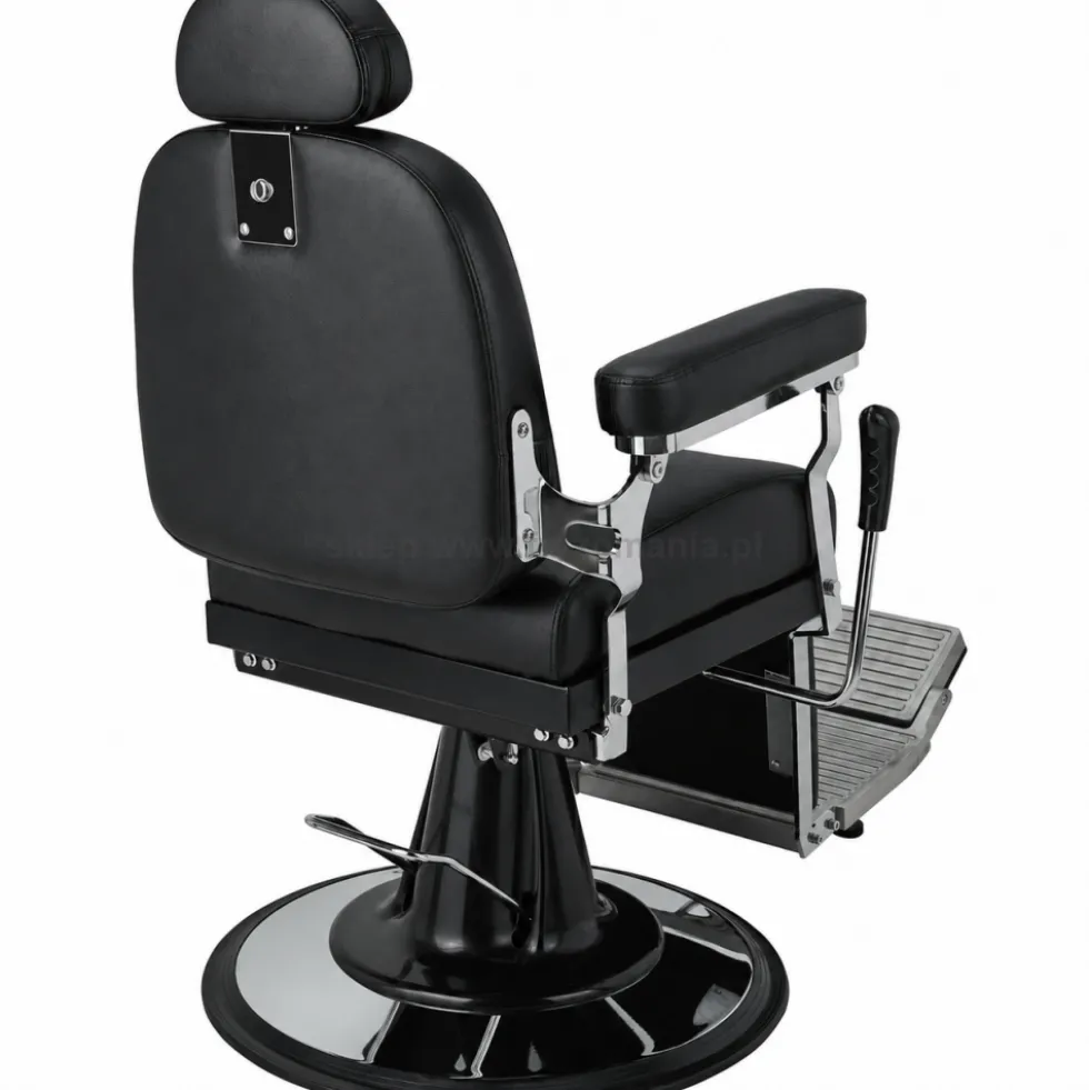 Ayala Barber Jazz Fotel barberski czarny matowy, dostępny w 48h