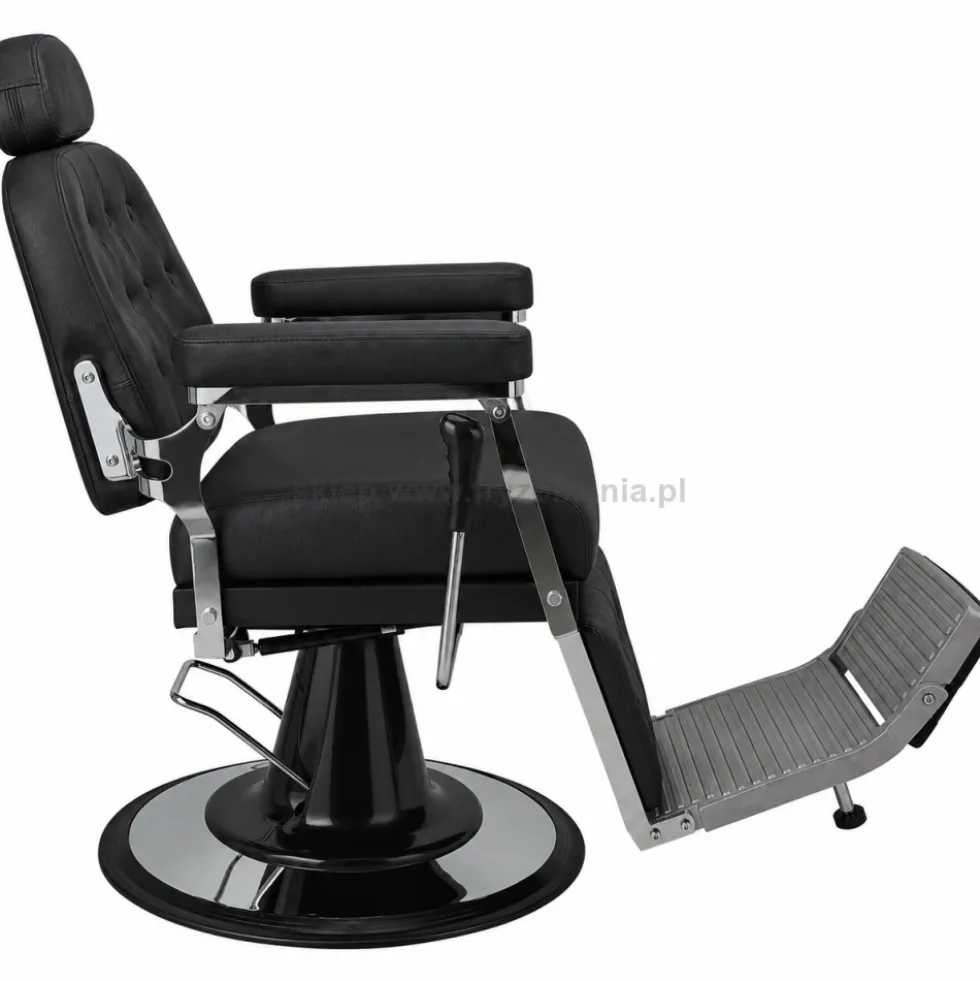 Ayala Barber Jazz Fotel barberski czarny matowy, dostępny w 48h