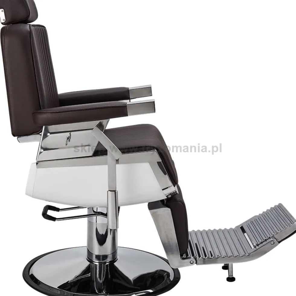 Ayala LORD Fotel barberski brązowy z regulacją wysokości dostępny w 48h