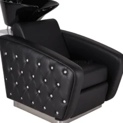 Ayala Obsession Sofa Myjnia fryzjerska podwójna ozdobiona kryształami Swarovskiego z regulowanym podnóżkiem