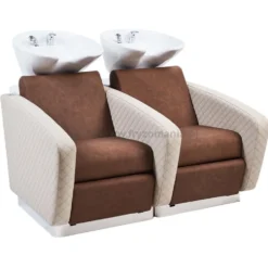 Ayala RIALTO SOFA SHIATSU Myjnia fryzjerska z podnóżkiem i masażerem dwuosobowa