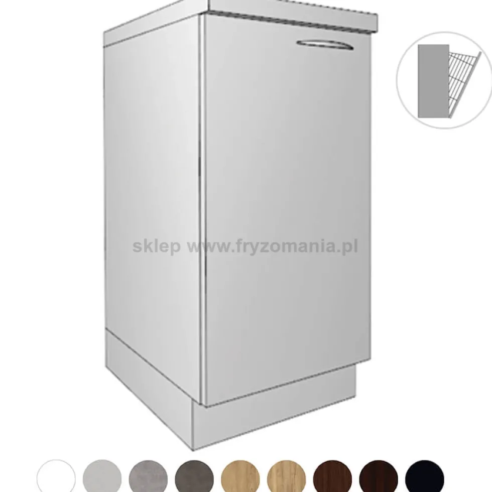 Ayala System Modułowy SDK 40 Labor fryzjerski / Szafka dolna z koszem na ręczniki
