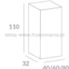 Ayala System Modułowy SGWP 40 / SGWP 60 / SGWP 80 szafka górna wysoka 110cm