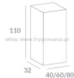 Ayala System Modułowy SGWP 40 / SGWP 60 / SGWP 80 szafka górna wysoka 110cm