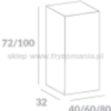 Ayala System Modułowy SGW 60 / SGW 80 szafka górna wysoka 110cm, płyta połysk