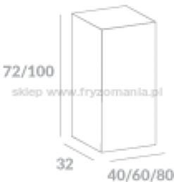 Ayala System Modułowy SGW 60 / SGW 80 szafka górna wysoka 110cm