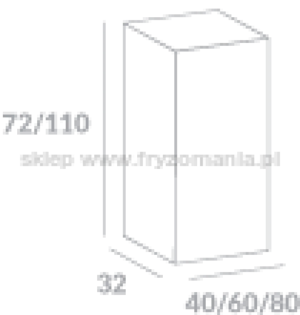 Ayala System Modułowy SGW 40 szafka górna wysoka 110cm