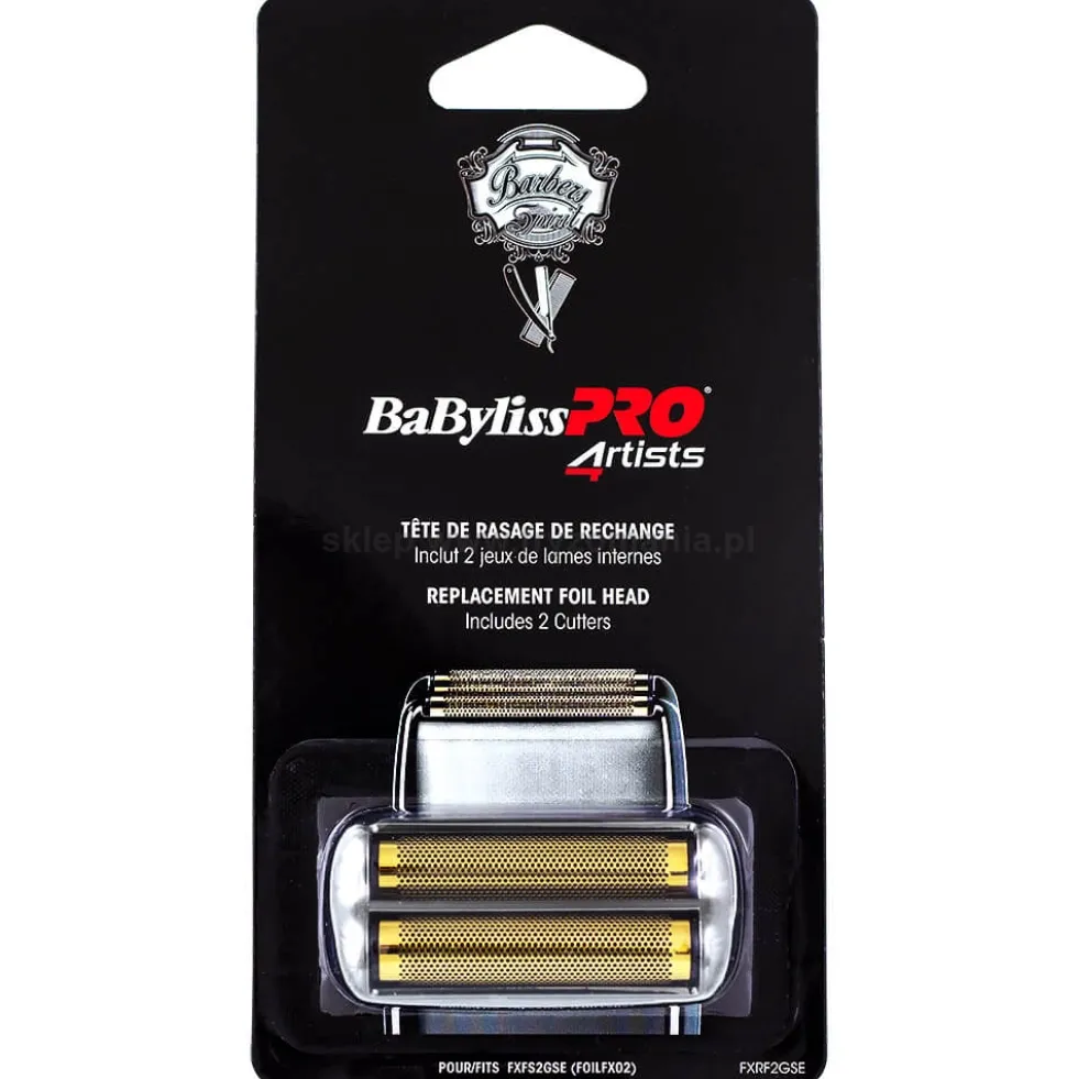 Babyliss Pro 4Artists FXRF2GSE Głowica do golarki podwójnej FXFS2GS, kolor grafitowy