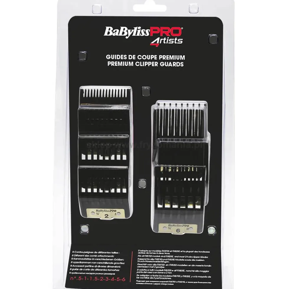 Babyliss Pro 4Artists Premium Nasadki do maszynek FX8700 - (E, IE, GE, RE, BKE, RGE), FX8705E i FX825E
