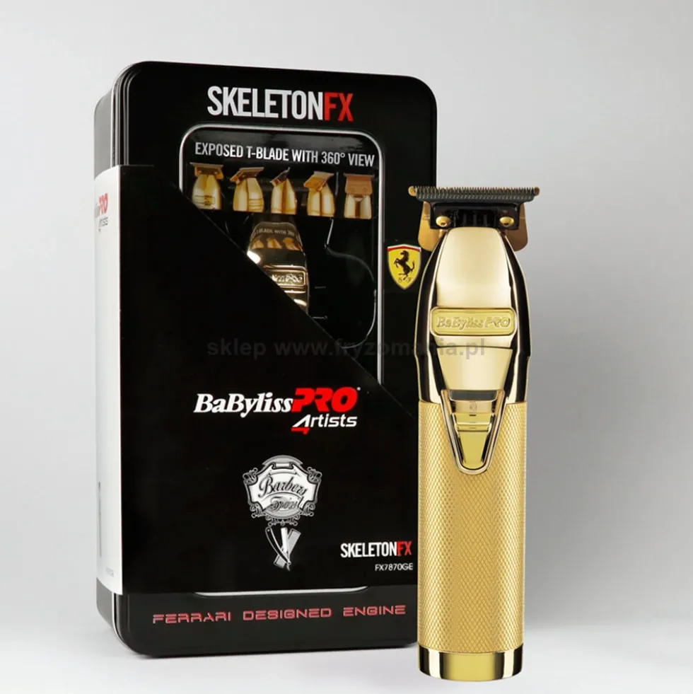 Babyliss Pro 4Artists SKELETONFX Trymer do włosów bezprzewodowo-przewodowy, złoty (FX7870GE)