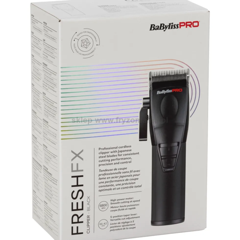 BaByliss Pro Fresh FX86E Maszynka do włosów, bezprzewodowa