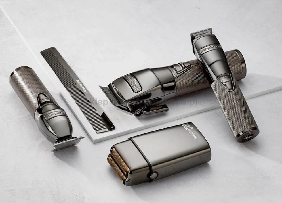 Babyliss Pro Gunsteel M3843E Grzebień fryzjerski metalowy, srebrny