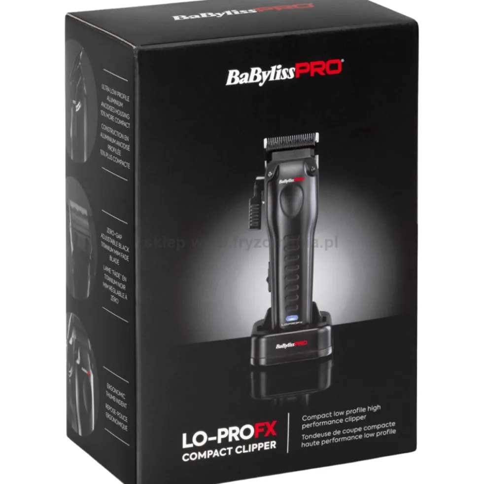 Babyliss Pro Lo-ProFX Compact FX820E Maszynka do włosów, bezprzewodowa