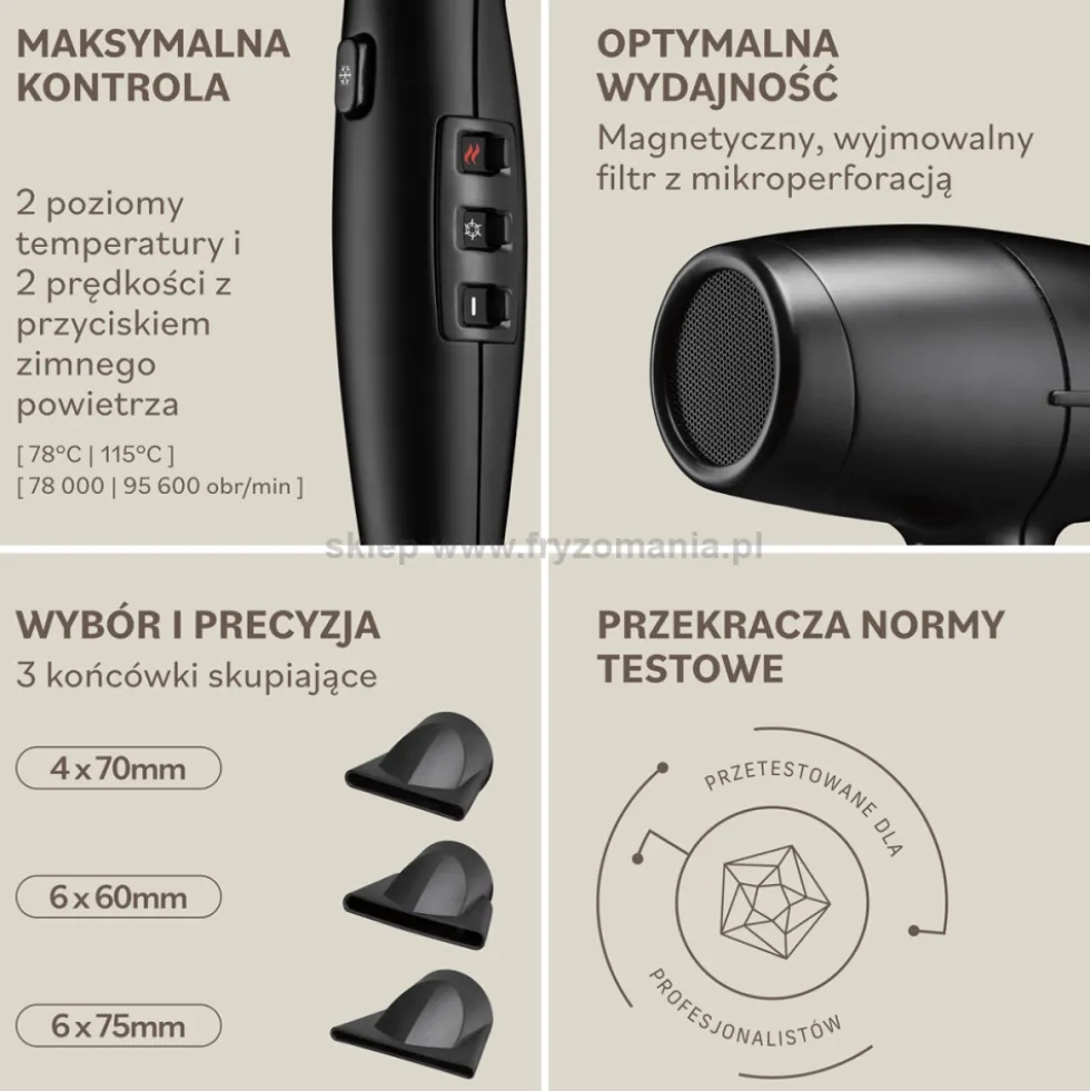 Babyliss Pro Lupia Suszarka do włosów z jonizacją 2200W (BAB7600E)