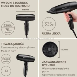 Babyliss Pro Lupia Suszarka do włosów z jonizacją 2200W (BAB7600E)