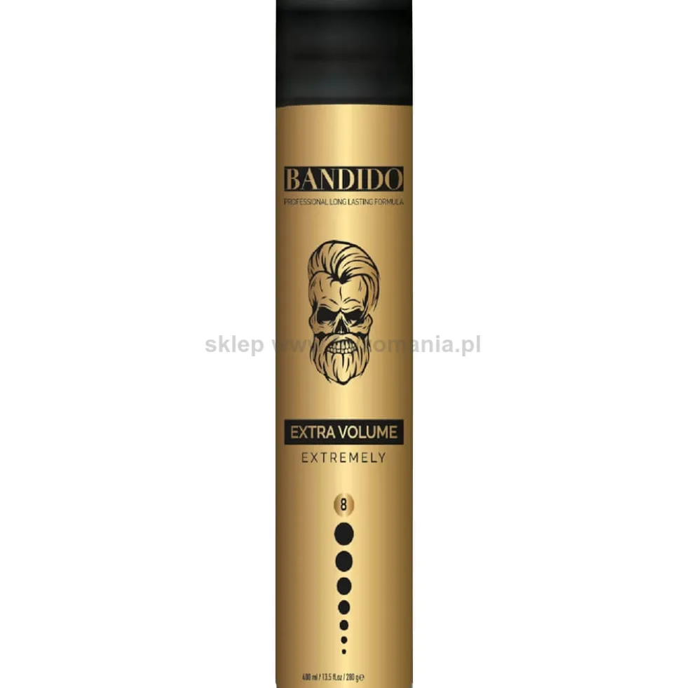 Bandido Extremely Extra Volume Gold Lakier do włosów extra mocny dla mężczyzn 400ml