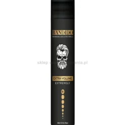 Bandido Extremely Extra Volume Black Lakier do włosów extra mocny dla mężczyzn 400ml