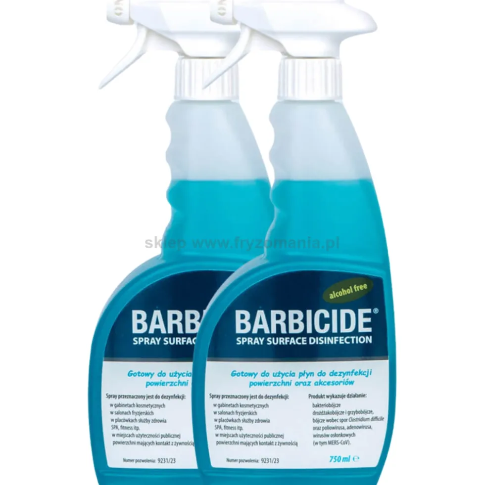 Barbicide 2x Spray do dezynfekcji powierzchni i akcesoriów, bez zapachu 750ml