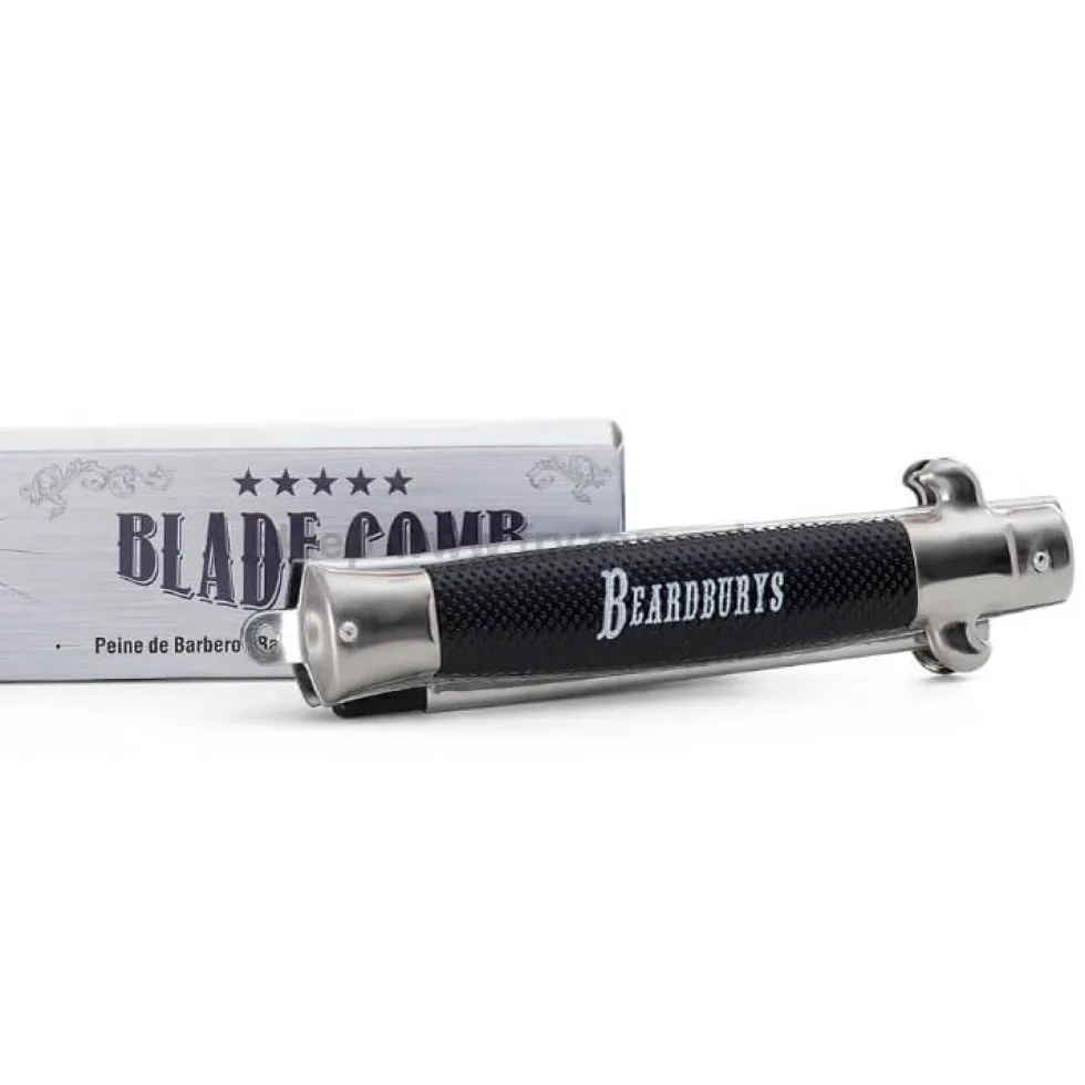 Beardburys Blade Comb Grzebień do brody dla mężczyzn, zamykany