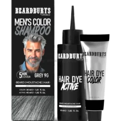 Beardburys Szampon koloryzujący do włosów, brody i wąsów, bez amoniaku i parabenów 30ml + 45ml