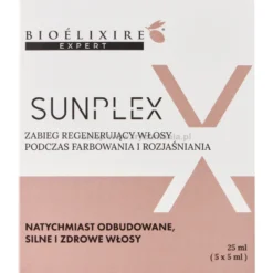 Bioelixire Expert Sunplex kuracja regenerująca włosy, odbudowa podczas zabiegów, jeden zabieg 5x5ml